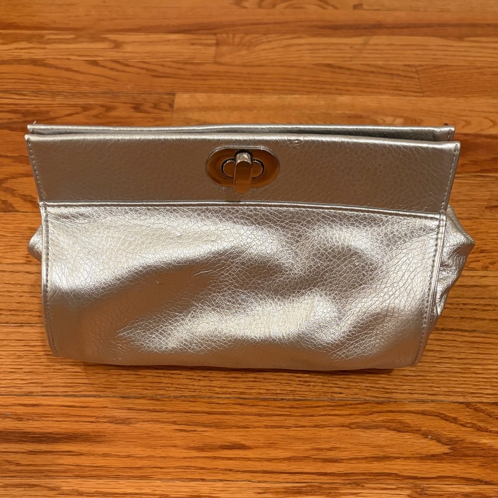La Prairie Silver Clutch Bag